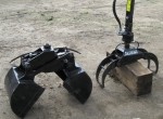 Erdgreifer und Holzgreifer